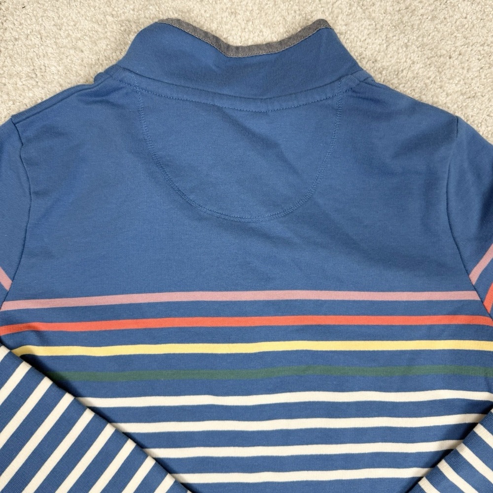 LL Bean NWT Womens Multicolor Stripe Long Sleeve Rugby Henley Shirt X-Small XS - Picture 12 of 12